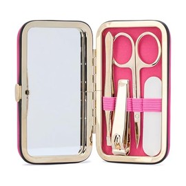 Mud Pie Women's Manicure Kit, Pink