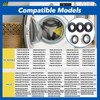 Upgrade MDS62058301, 4280EN4001G, 4280EN4001F Washer Tub Bearing Seal Kit Replacement