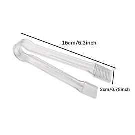 Plastic Buffet Serving Tongs, Disposable Serving Tongs, Plastic Tongs for Tea and Coffee Party Catering Appetizers Salad Desserts Sandwich