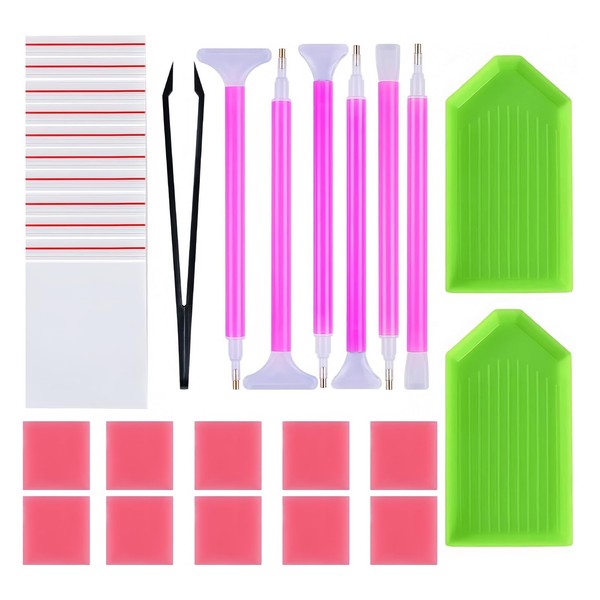 SCDZY 29 Pcs Diamond Art Tools Kit, Premium Diamond Painting