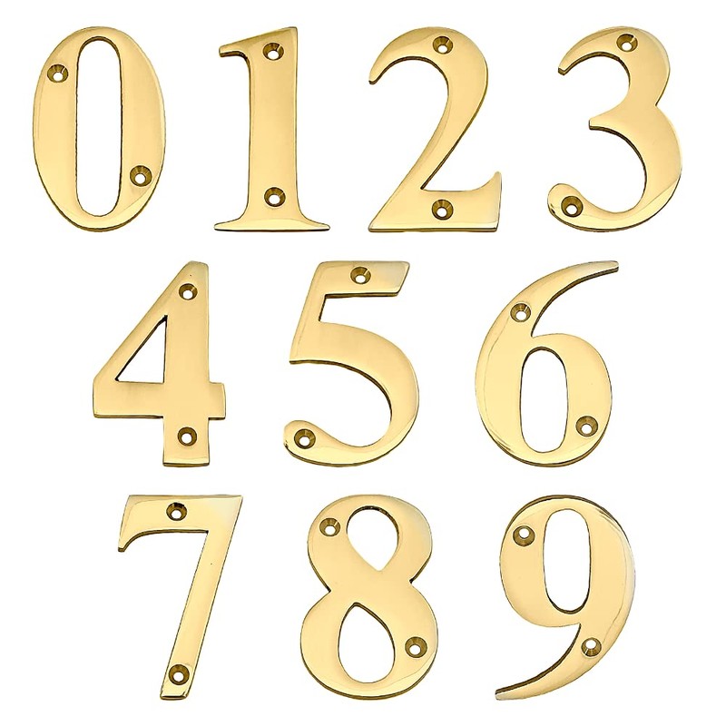 Doris 3-Inch House Numbers For Outside Mailbox Decor Address Signs
