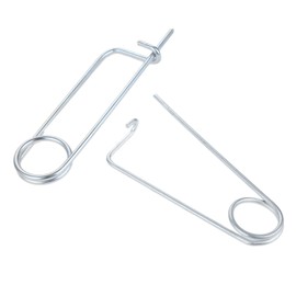 8/6/4 /2PCS Steel Brooch Shape Cotter Safety Pins, Spring Pin Quick Lock Brooch Locking Fastener for Farm Lawn Garden Hitch -8Sizes (Size: 6*133*48mm 2PCS/Set)