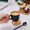 Hasense 3 OZ White Espresso Cups and 4 OZ Black