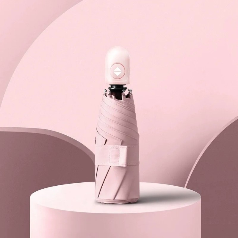 Automatic Folding Umbrella for Rain & Sun Protection – Lightweight