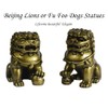 ILEWEI Guardian Lions Statues Beijing Foo Dogs Statues Feng Shui