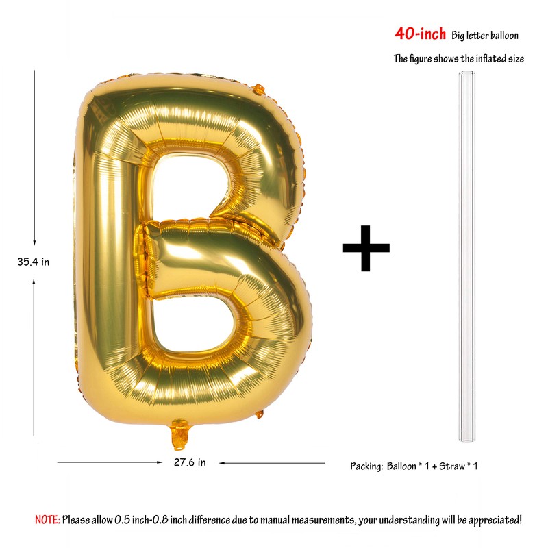 Letter Balloons 40 Inch Giant Jumbo Helium Foil Mylar for