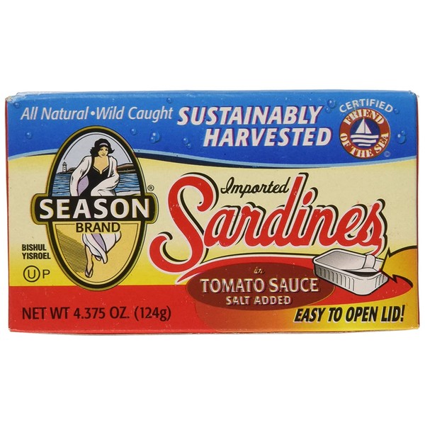 Sardines in Tomato Sauce, 4.375 Ounce (Pack of 12)
