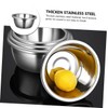 COLLBATH 1pc Stainless Steel Mixing Bowl Practical Egg Beating Pan