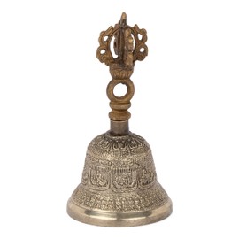NKlaus Bell with Dorje Handle 11 cm Ritual Object in Buddhism Meditation Bell 2660