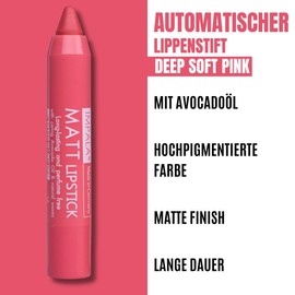 Impala - Automatischer Lippenstift Matt Intense Pink Nº 10 | Langanhaltender matter Lippenstift | Feuchtigkeitsspendender Lippenstift mit cremiger Textur und Balsam-Effekt