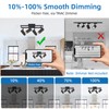 AIBISOD Zoomable LED Track Lighting Kit, 4-Light Dimmable 5-Color Ceiling