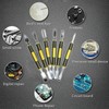 6-Piece Double-Ended Metal Pry Tool Set for Electronics Disassembly and