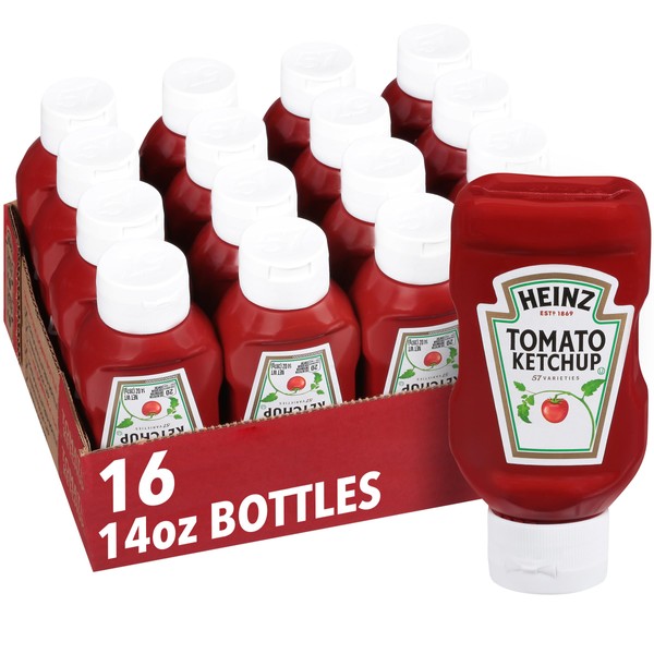 Heinz Heinz Ketchup (14 oz Bottles, Pack of 16)