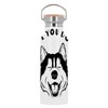 Edelstahl Thermo Isolierte Trinkflasche - Howl You doing ? Dog