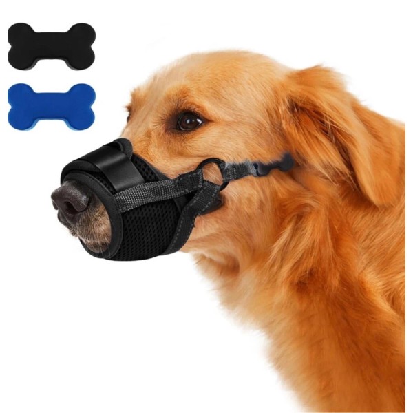 PawWares Dog Muzzle Soft Nylon Adjustable-Bre