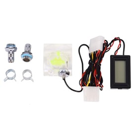 G1 4 Inline Pc Water Cooling Flow Meter Temperature Flow Speed Ashata Water Flow Temperature Pc Cfor OMPuter 3 Way Flow Meter Digital Thermometer For Water Cooling System Kit
