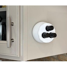 OilNest 3 - Essential Oils Bottle Holder, Essential Oil Storage Wall Mounted Organizer, Essential Oil Designer Display Organizer, 10ml & 15ml, Holds 3 Bottles (15 ml, White)