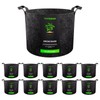VIVOSUN 10-Pack 15 Gallon Grow Bags, Reinforced Planter Fabric Pots