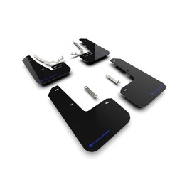 Rally Armor MF80-UR-BLK/BL FITS: 2022 MK8 Volkswagen Golf GTI/R Black UR Mud Flap w/Blue Logo