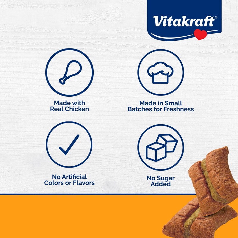 Vitakraft Meaty Morsels Chicken Recipe with Sweet Potatoes Treats for
