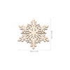 VORCOOL Christmas Wooden Snowflake Pendant: 10Pcs Decoration Embellishments with String
