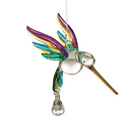 Wild Things Gifts Fantasy Glass Hummingbird Rainbow New 5050-HUM-RAI