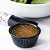 Chabrias Pack of 24 Fluted Traditional Ramekins Condiment Pots, Sauce