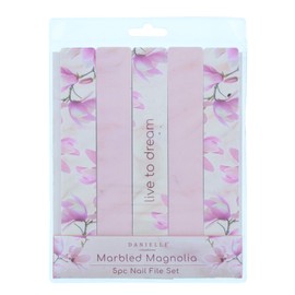 Danielle Creations Marbled Magnolia 5Piece Nail File Set