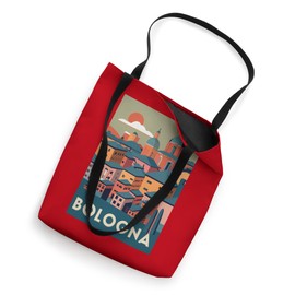 Bologna Italy Travel Vintage Cool Aestethic Retro Poster Tote Bag