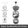 Oggi French Press Coffee Maker (12oz)- Borosilicate Glass, Coffee Press,