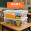 Superio 4-Pack Shoe Box Modern Storage Container - 6.5 Quart/6
