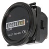 Boat Hour Meter 2.4in Diameter Maximum 99999.99H High Accuracy Mechanical