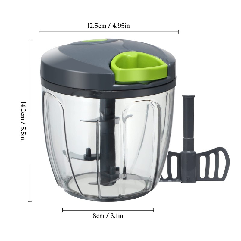Cambom Manual Food Chopper Vegetable Cutter, Hand String Vegetable Chopper