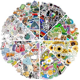 Pegatinas Vinilo,400Pcs Cute Colorido Impermeable Calcomanias,Divertida Estampas para Termos Laptop Auto Monopatín Premios de Aula,Pegatinas Kawaii para Adolescentes Niñas Niños Adultos