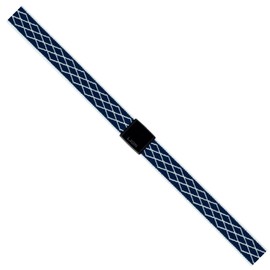 Lion Office Equipment Rubber Band Rubber De Patch Width 0.6 inches (15 mm) Length 23.6 inches (60 cm) Textile GP-154 Dark Blue