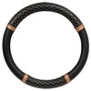 Carbella Rose Gold Quilted Steering Wheel Cover - Elegant Craft