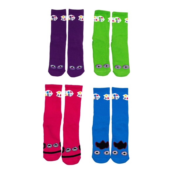 A FOR ADLEY Rainbow Ghosts Premium Socks 4 Pack, All
