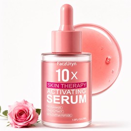 Suero de terapia de luz roja, sueros de activación de terapia de luz roja amplifica los efectos y reduce las arrugas con suero hidratante de vitamina E Redlight para cara, sueros faciales de extracto de rosa para mujeres, 1.0 onzas líquidas