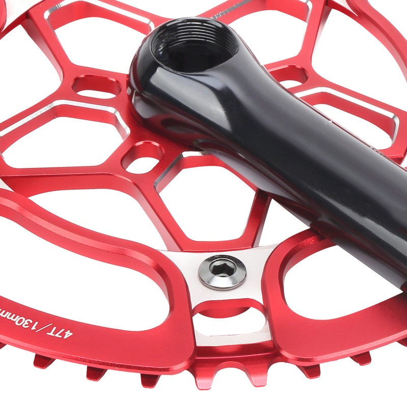 BCD130mm Bike Crankset Crank Arm Aluminium Alloy 47T Single Speed