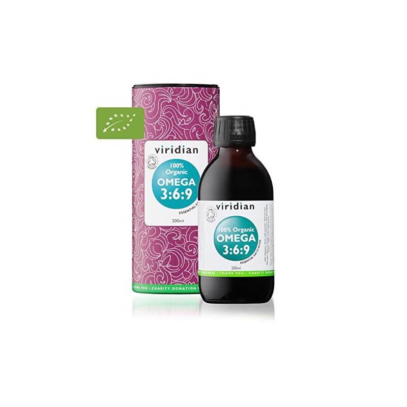 Viridian 100% Organic Omega 3:6:9 Oil - 200ml