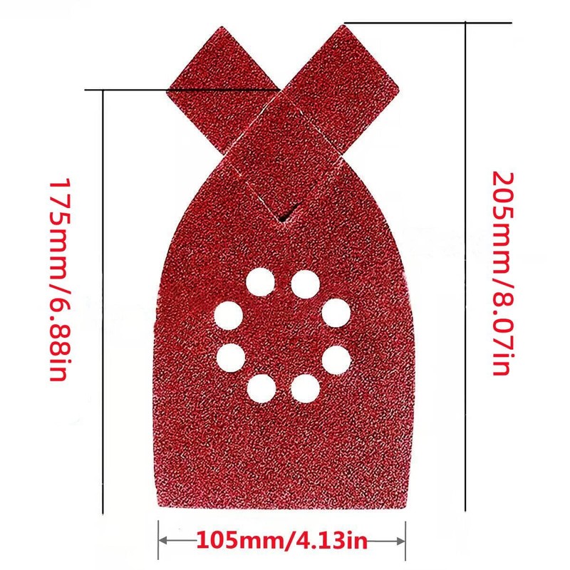 30pcs 40 Grit Sanding Pads Sanding Sheets Hook and Loop