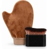 Tanning Mitt and Fake Tan Brush Set, Reusable Applicators for