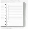 Filofax Minimal to Do Notebook Refill - A5,White