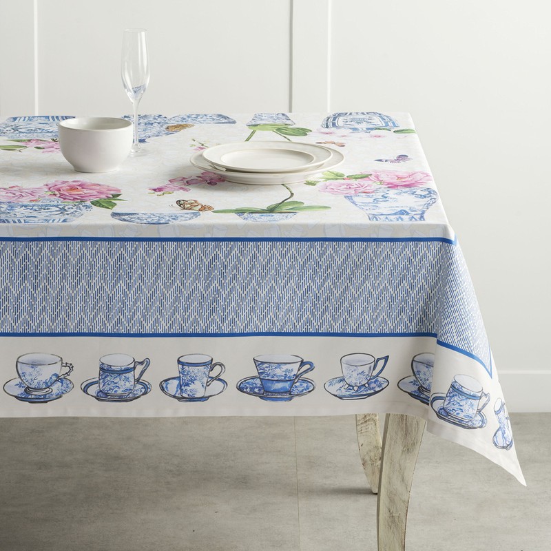 Maison d' Hermine Tablecloth 100% Cotton 140cmx180cm Washable Square Table