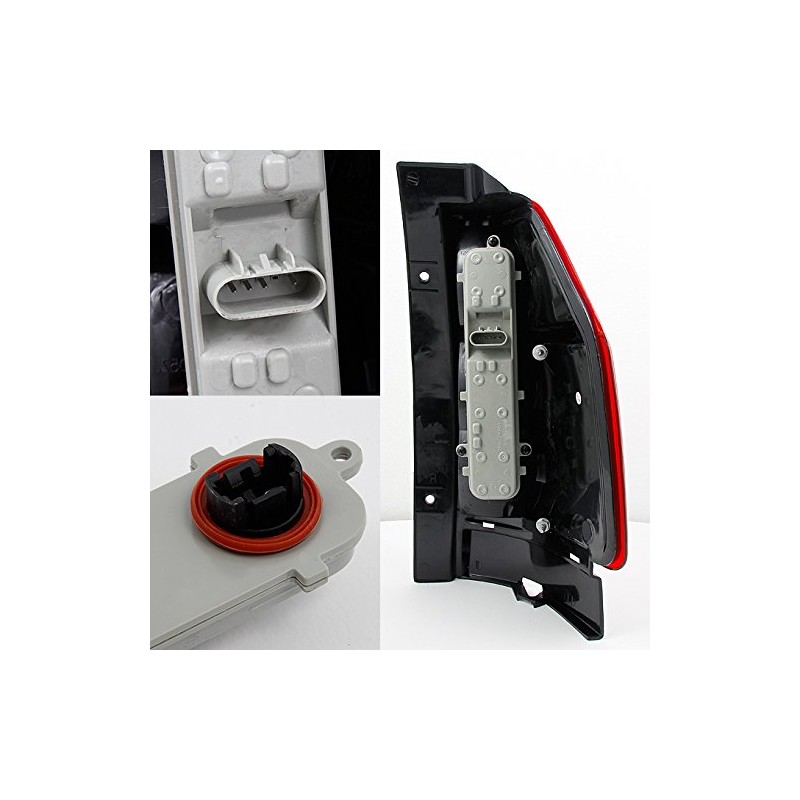 For GMC Envoy SUV Red Smoked Rear Tail Lights Brake