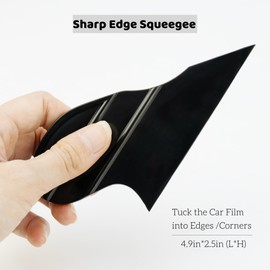 Professional Car Window Tint Film Installation Tool Kit - 9mm Retractable Knife with 10 Pre-Cut Blades, Safety Cutter, Squeegees, Blade Disposal Bank, Wrap Tools for PPF, Vinyl Wrap, Auto Detailing