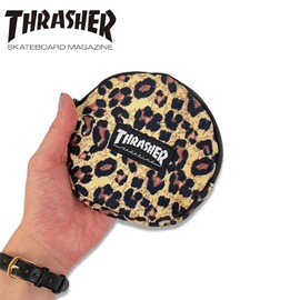 Slasher THR-017 Circle Multi Case Multi-Pouch (Includes Carabiner, Coin Pocket) Round Compact, LA_LEOPARD