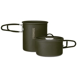 PRIMUS P-CK-K101 Easy Cook Mini Kit Camping/Hiking Cooker Set, Aluminum Pots, 29.4 oz (840 ml) + 16.4 oz (485 ml)