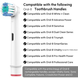Replacement Toothbrush Heads Compatible with Oral B Braun - 16 Pcs Electric Toothbrush Brush Heads Refill Compatible with Oral B Clean/7000/Pro 1000/9600/5000/3000/8000/500/1000/1500/Vitality Plus