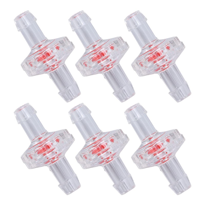 Fafeicy Pack of 10 Check Valve, 1-Way Translucent Tower Water